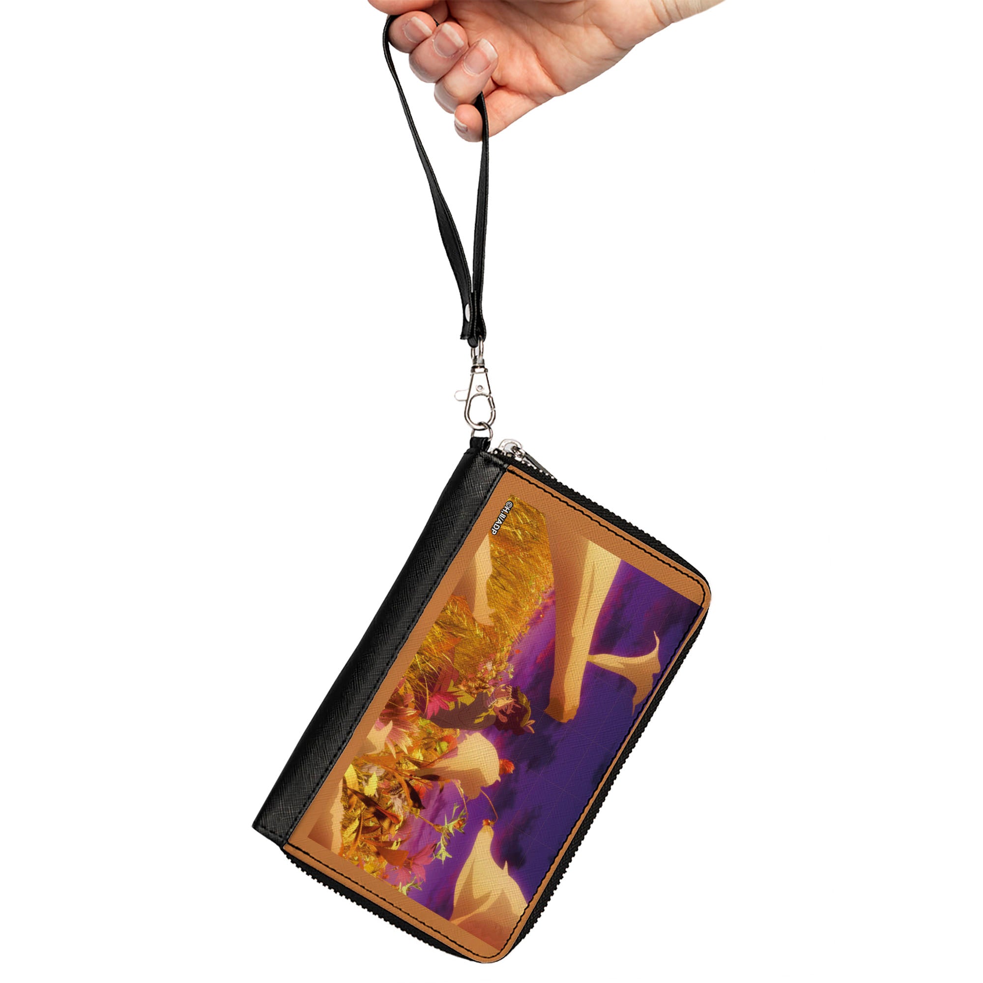 PU Zip Around Wallet Rectangle - The Apothecary Diaries Maomao Flower Field Scene Clutch Zip Around Wallets The Apothecary Diaries