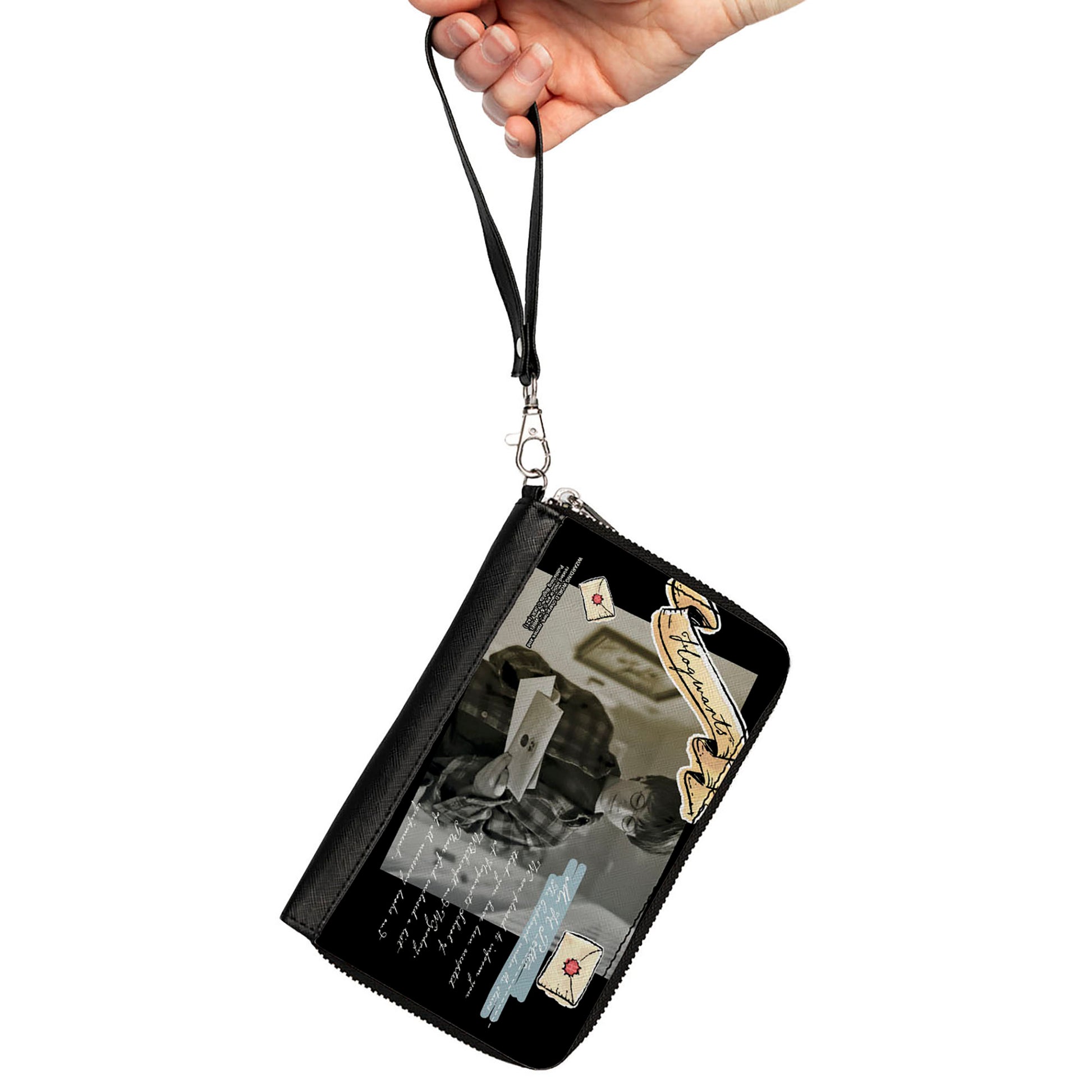 Women's PU Zip Around Wallet Rectangle - Harry Potter Hogwarts Acceptance Letter Pose Collage Clutch Zip Around Wallets Harry Potter