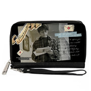 Women's PU Zip Around Wallet Rectangle - Harry Potter Hogwarts Acceptance Letter Pose Collage Clutch Zip Around Wallets Harry Potter