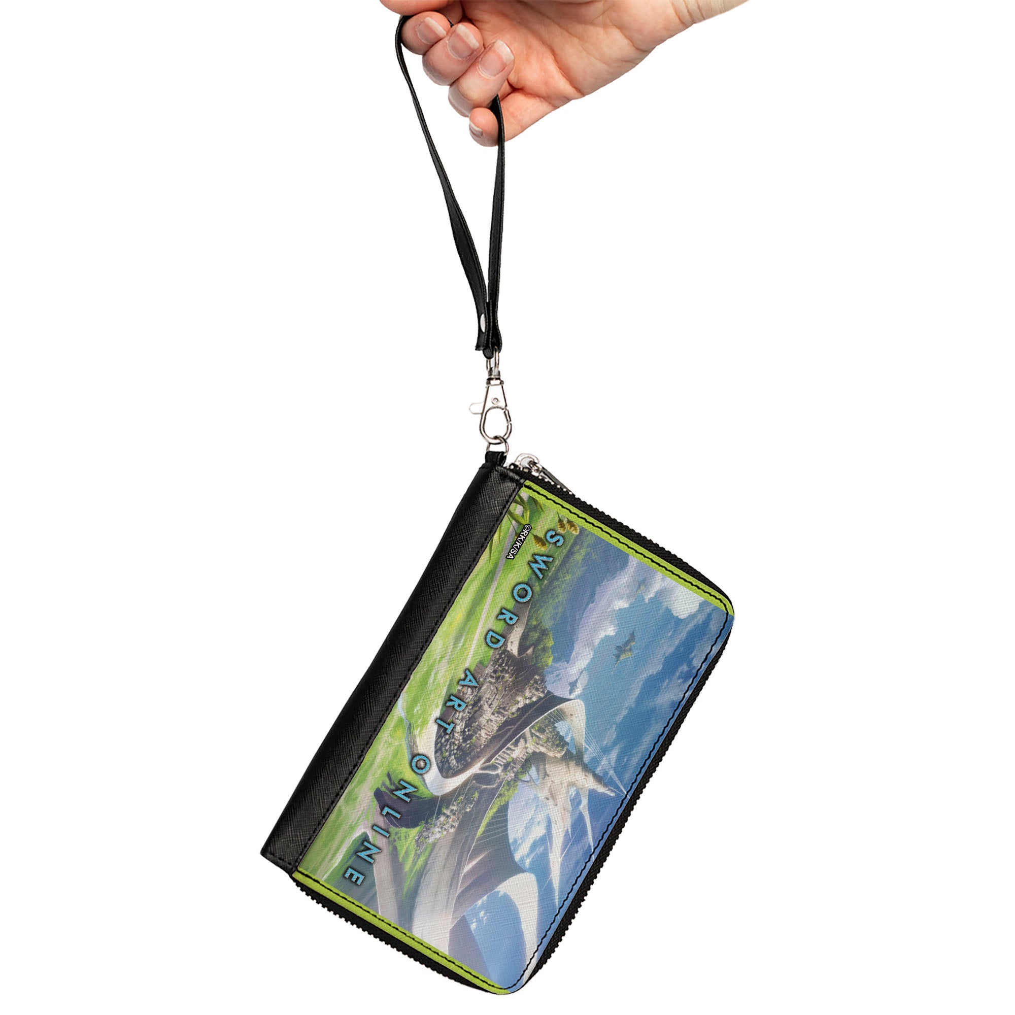 PU Zip Around Wallet Rectangle - SWORD ART ONLINE ALfheim Online Scene Clutch Zip Around Wallets Sword Art Online