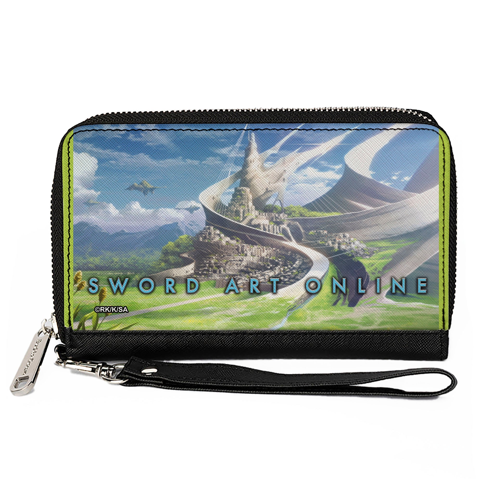 PU Zip Around Wallet Rectangle - SWORD ART ONLINE ALfheim Online Scene Clutch Zip Around Wallets Sword Art Online