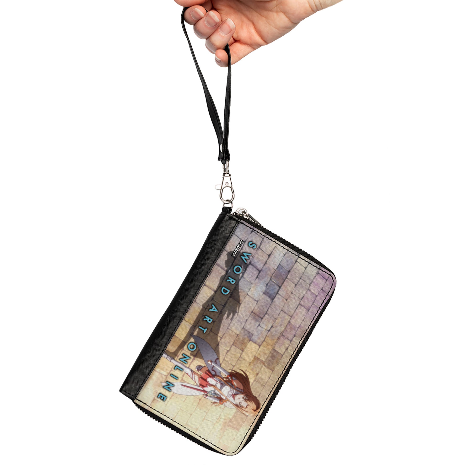 PU Zip Around Wallet Rectangle - SWORD ART ONLINE Asuna Walking Pose Clutch Zip Around Wallets Sword Art Online