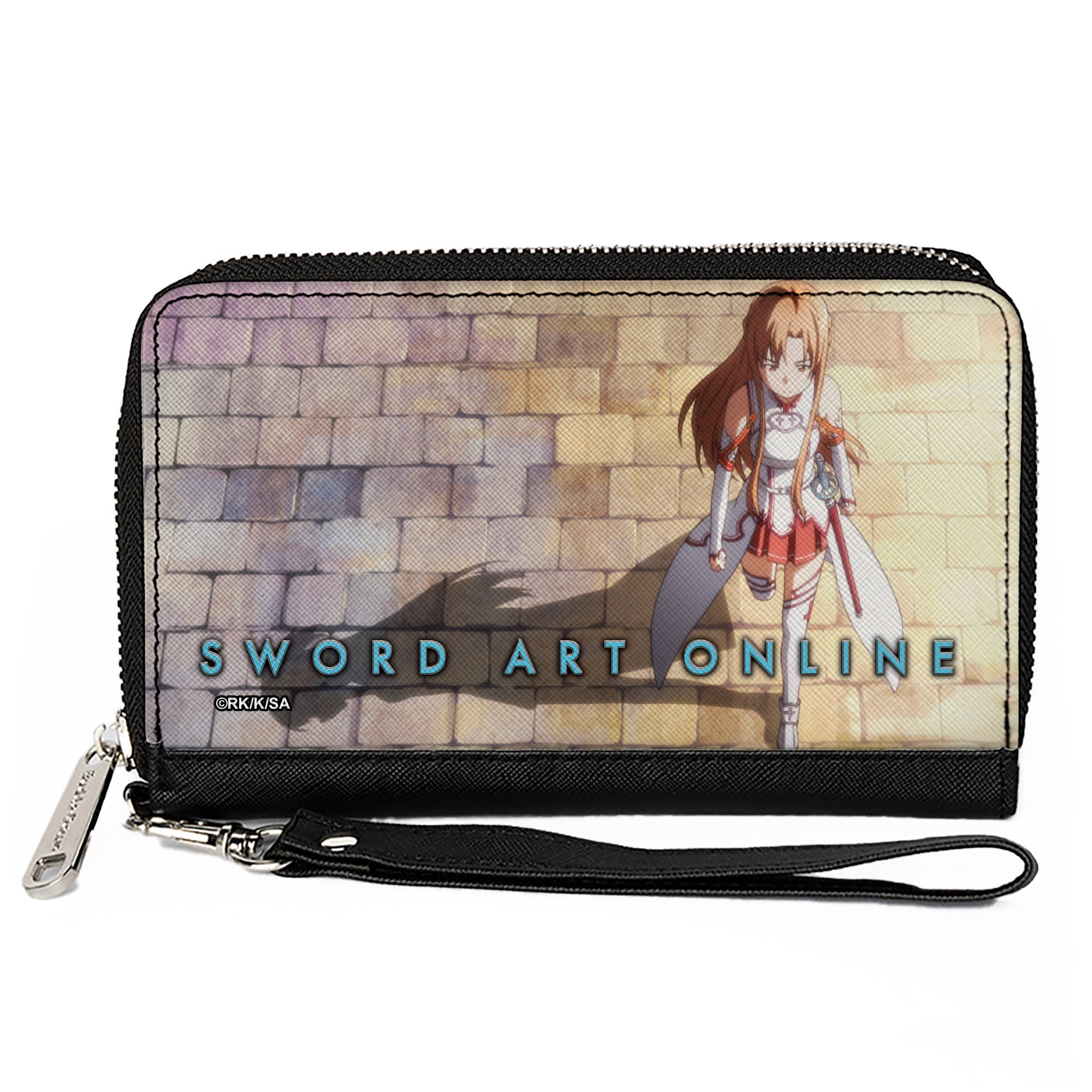 PU Zip Around Wallet Rectangle - SWORD ART ONLINE Asuna Walking Pose Clutch Zip Around Wallets Sword Art Online