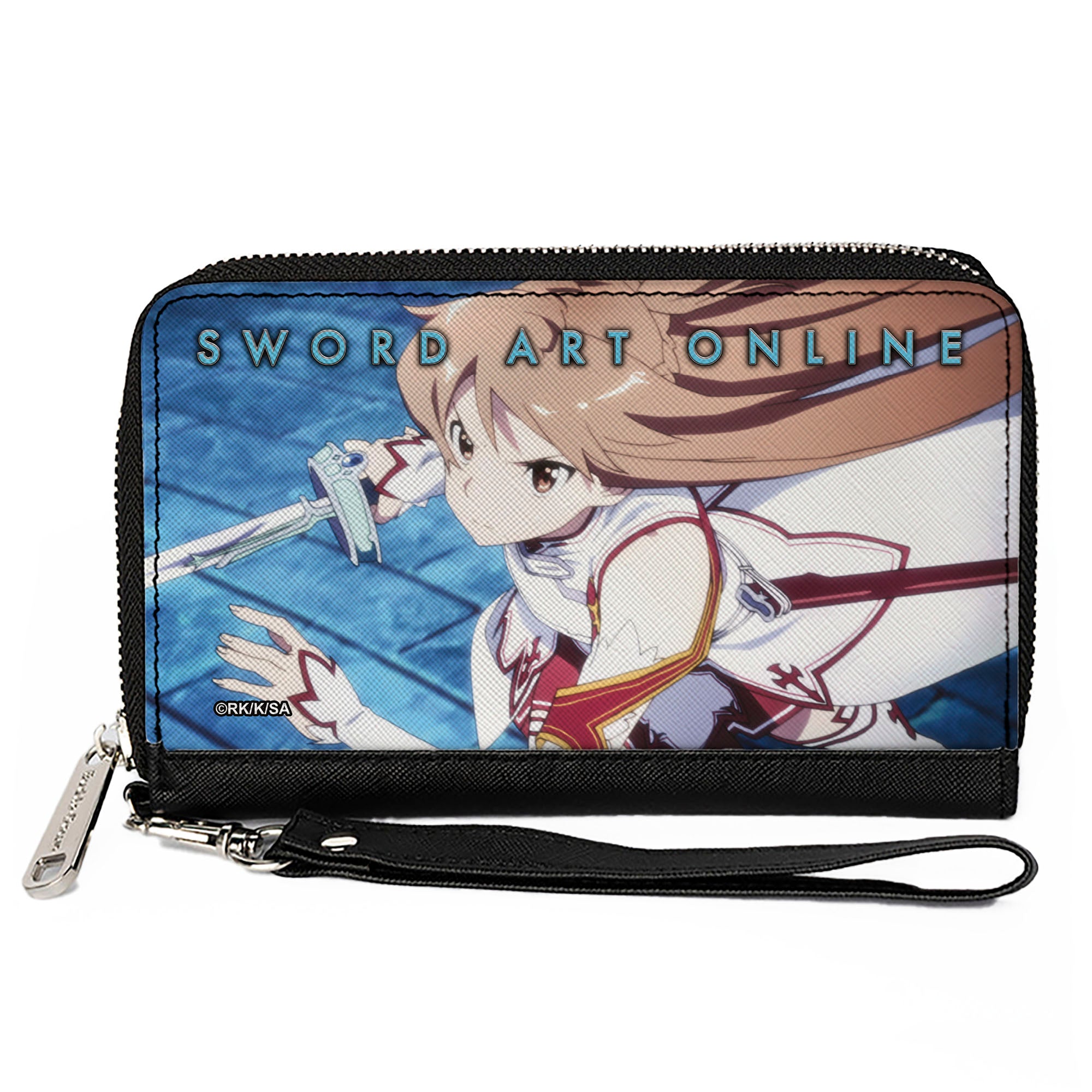 PU Zip Around Wallet Rectangle - SWORD ART ONLINE Asuna Action Scene Clutch Zip Around Wallets Sword Art Online