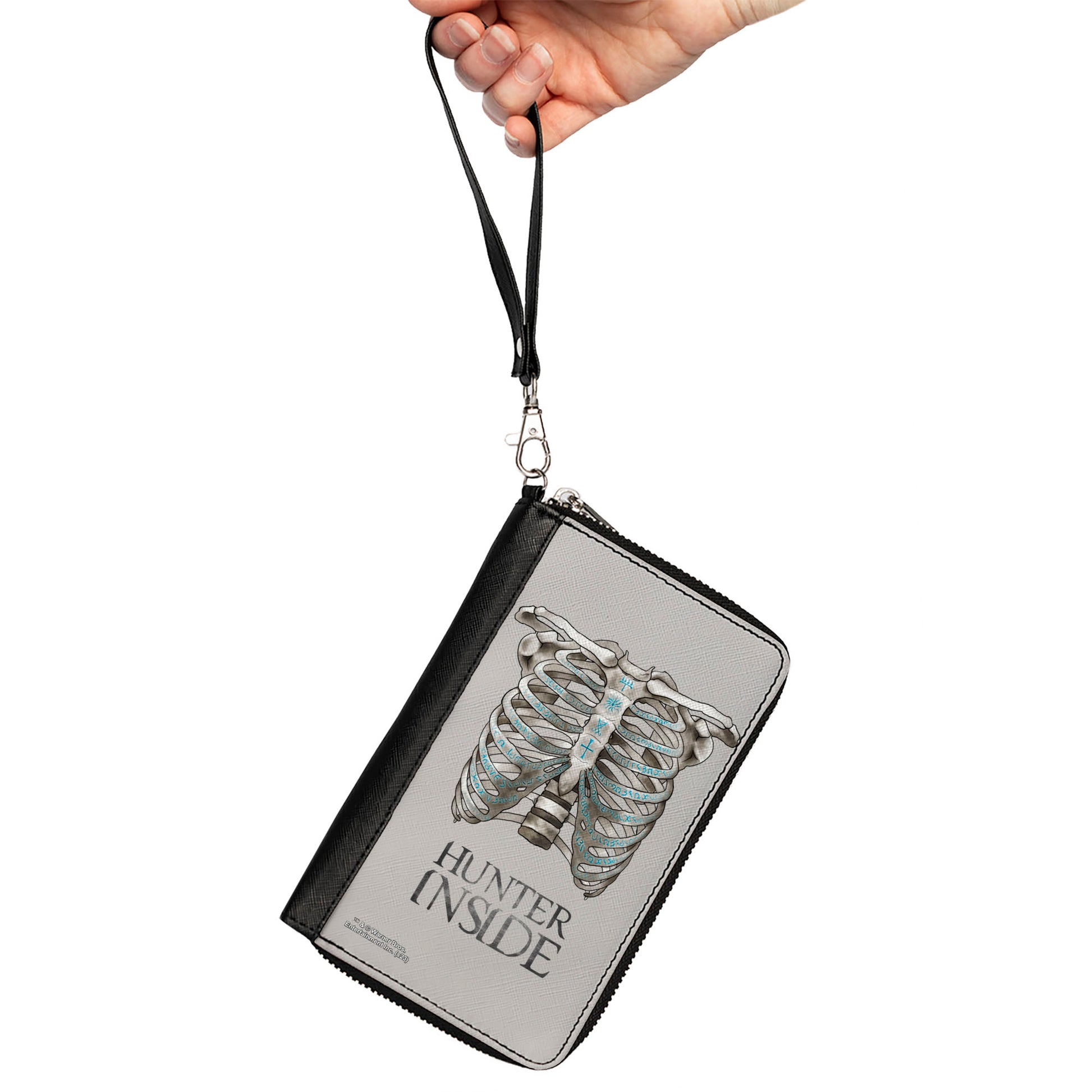 PU Zip Around Wallet Rectangle - Supernatural HUNTER INSIDE Rib Cage Poster Clutch Zip Around Wallets Supernatural   