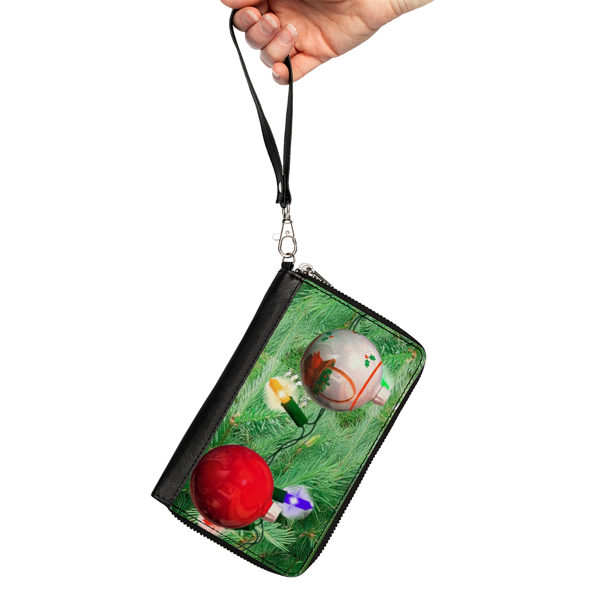 Women's PU Zip Around Wallet Rectangle - Decorated Tree Clutch Zip Around Wallets Buckle-Down   