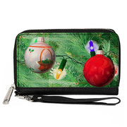 Women's PU Zip Around Wallet Rectangle - Decorated Tree Clutch Zip Around Wallets Buckle-Down   