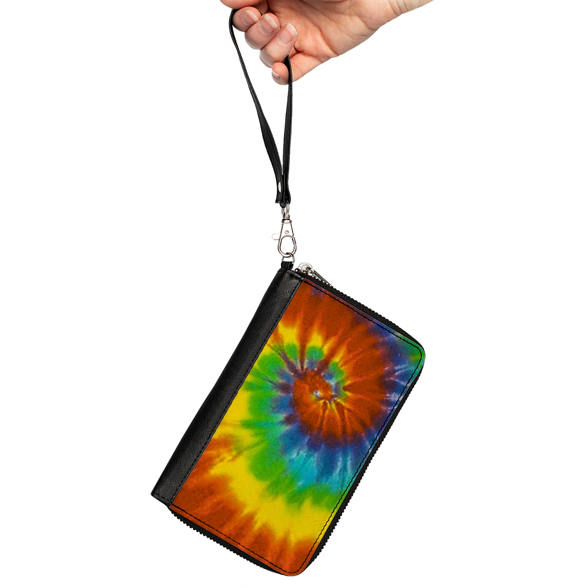PU Zip Around Wallet Rectangle - BD Tie Dye13 Clutch Zip Around Wallets Buckle-Down   