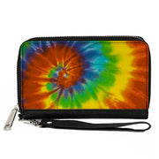 PU Zip Around Wallet Rectangle - BD Tie Dye13 Clutch Zip Around Wallets Buckle-Down   