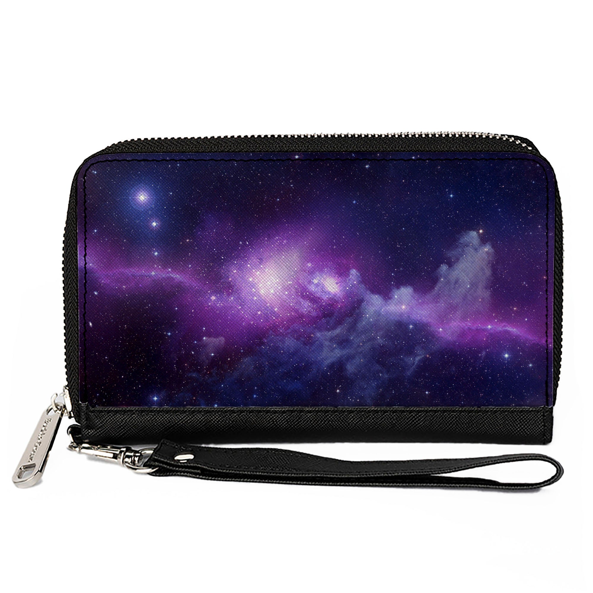 PU Zip Around Wallet Rectangle - Galaxy Purple/Pinks Clutch Zip Around Wallets Buckle-Down   