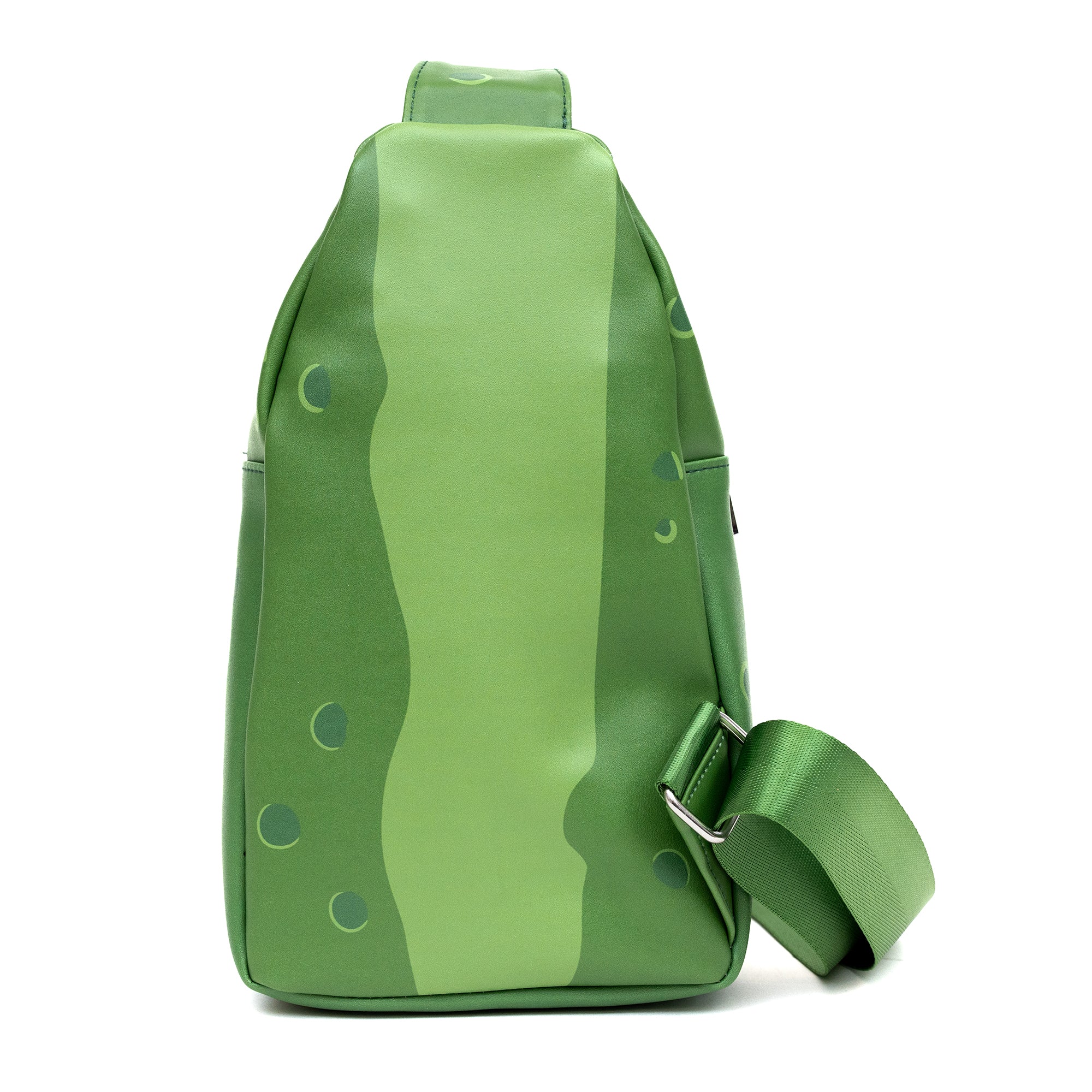 Rick and Morty Bag, Sling, Rick and Morty Pickle Rick Expression Greens, Bounding, Vegan Leather Crossbody Bags Rick and Morty   