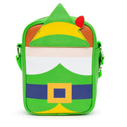 Elf Bag, Cross Body, Buddy The Elf Character Bound, Green, Vegan Leather Crossbody Bags Elf