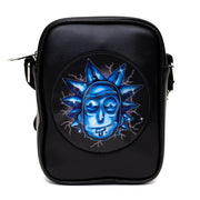 Rick and Morty Bag, Cross Body, Rick and Morty Lenticular Face Expression Applique, Vegan Leather Crossbody Bags Rick and Morty   