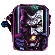 DC Comics Bag, Cross Body, DC Comics Joker Jail Break and Batman Comic Book Poses Black, Vegan Leather Crossbody Bags DC Comics   