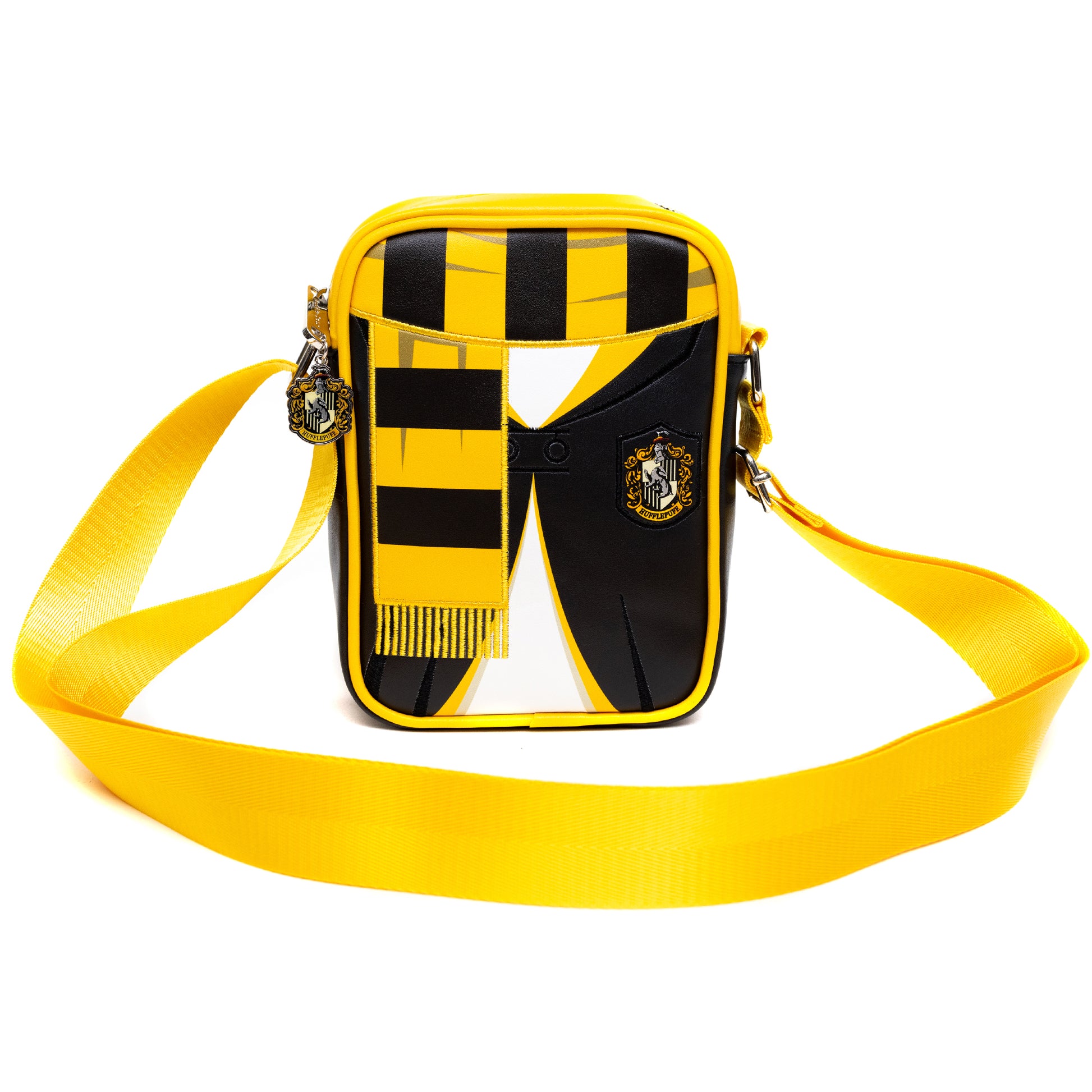 The Wizarding World of Harry Potter Bag, Cross Body, Harry Potter Hogwarts School Hufflepuff Uniform Embroidered, Vegan Leather Crossbody Bags Harry Potter