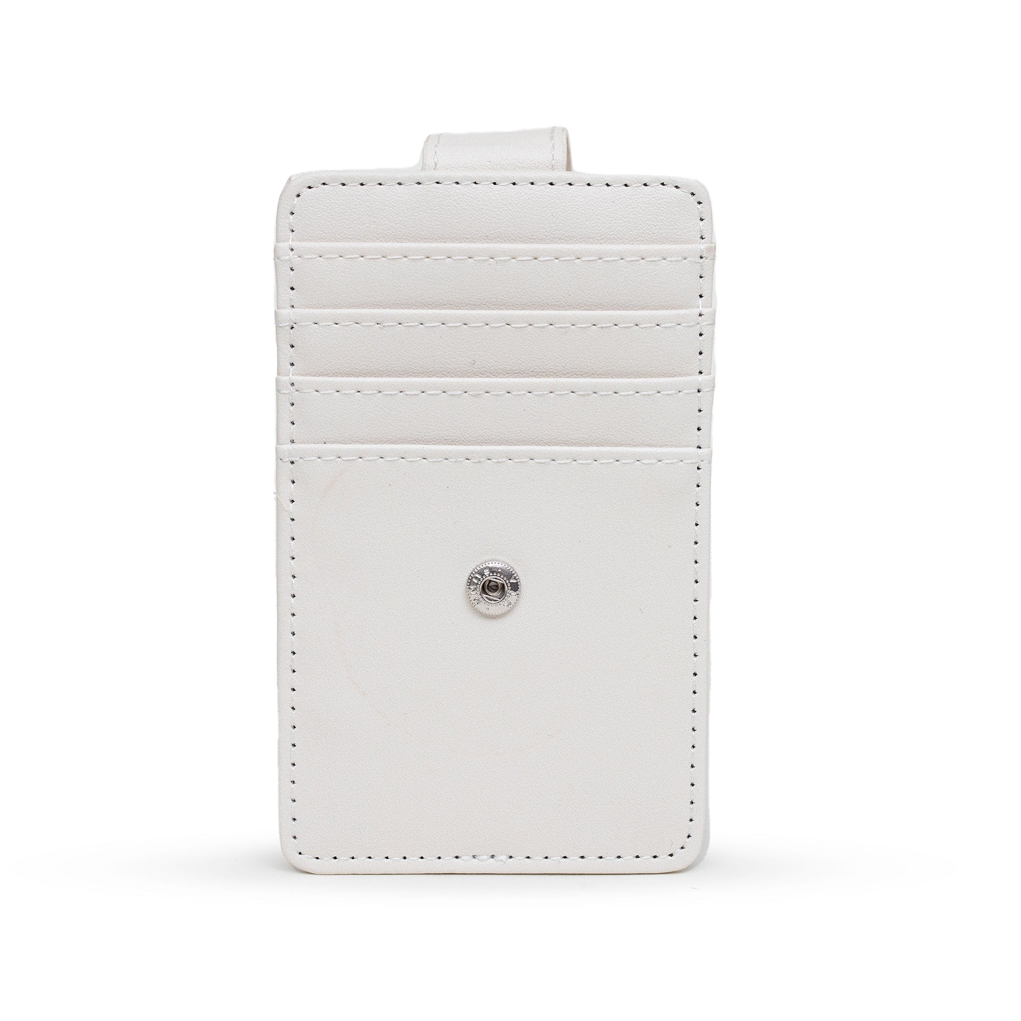 The Wizarding World of Harry Potter Wallet, Character Wallet ID Card Holder, Harry Potter Hogwarts Seal Replica White, Vegan Leather Mini ID Wallets Harry Potter