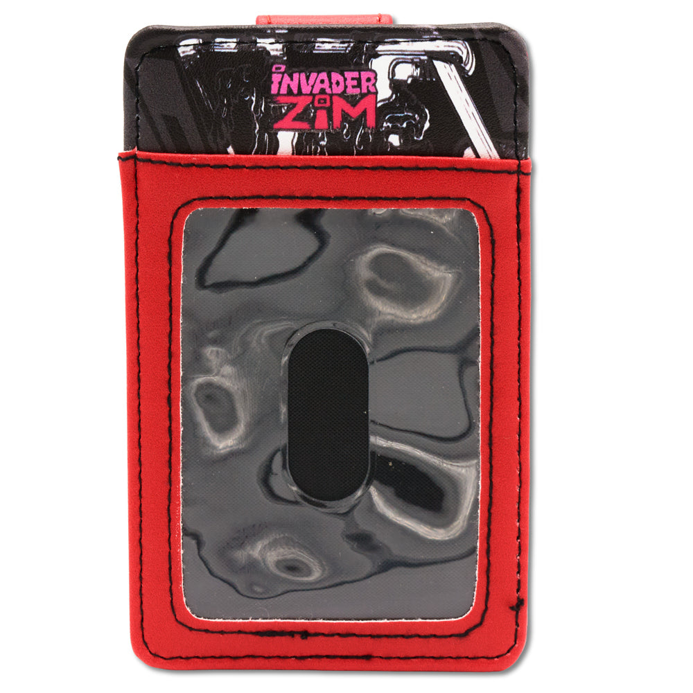 Invader Zim Wallet, Character Wallet ID Card Holder, Invader Zim GIR Slush Pose, Vegan Leather Mini ID Wallets Invader Zim
