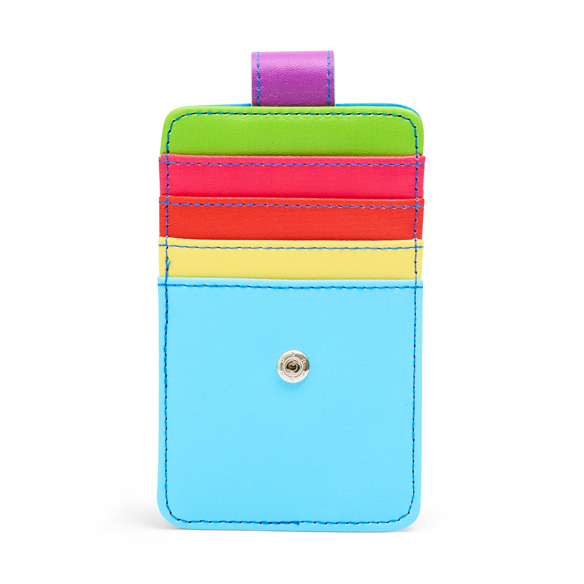 Hasbro Wallet, Character Wallet ID Card Holder, My Little Pony Rainbow Dash Face Multi Color, Vegan Leather Mini ID Wallets Hasbro