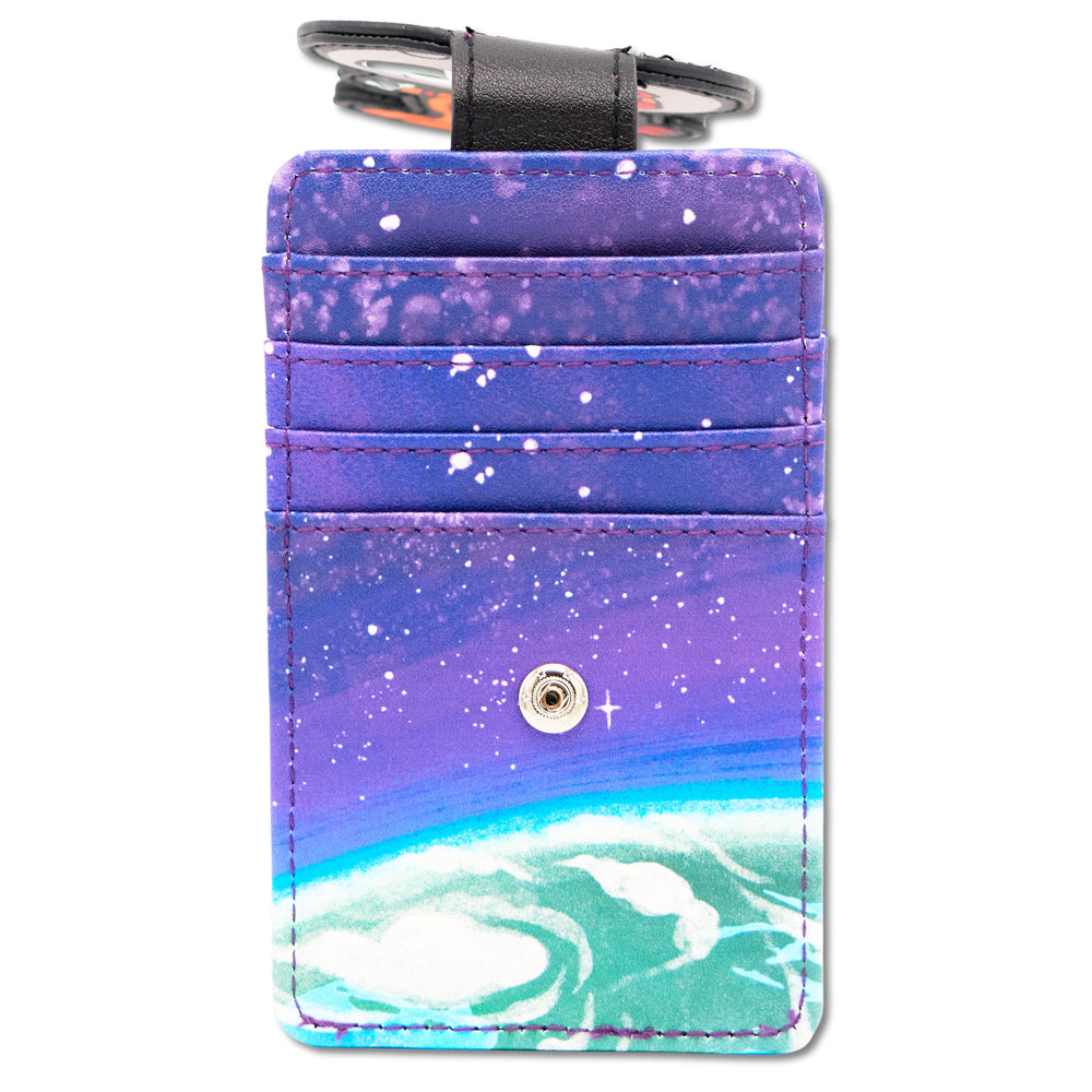 Astronaut Snoopy Poses ID Card Wallet – Peanuts Vegan Leather Blues Mini ID Wallets Peanuts