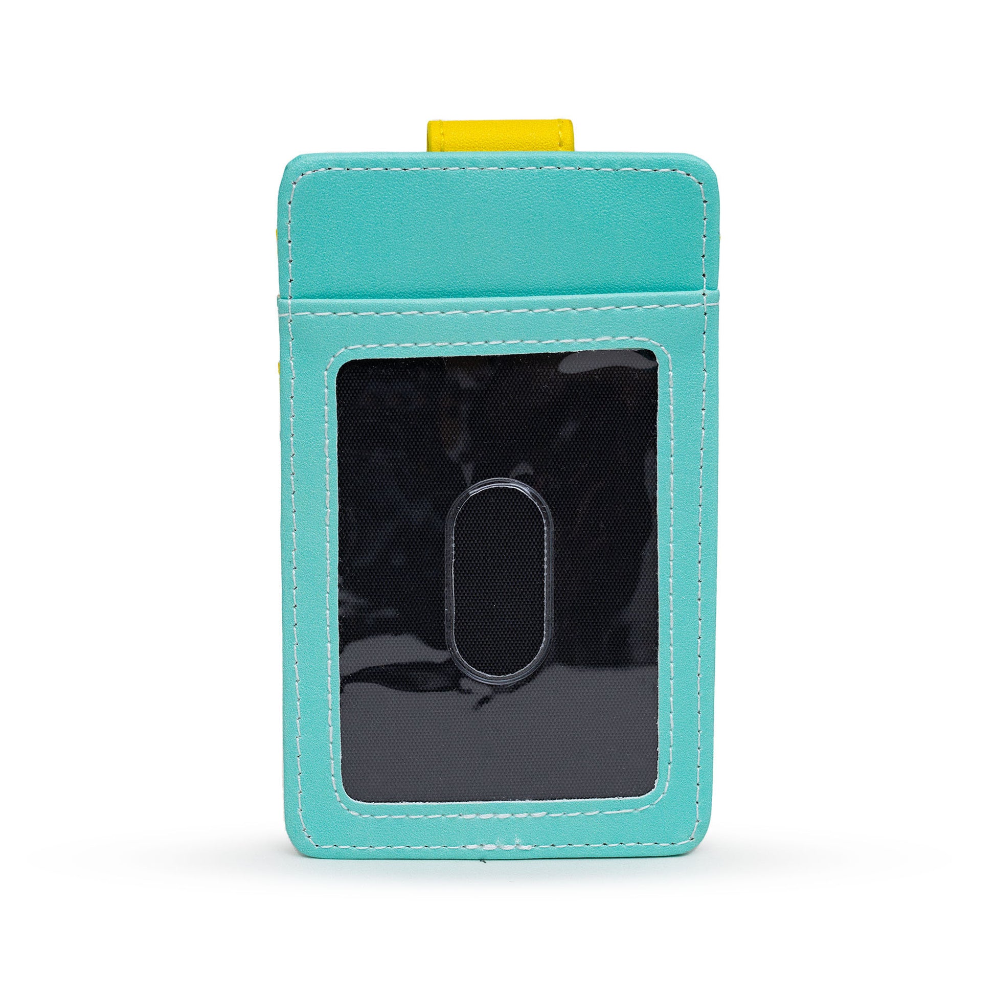 Scooby Doo Wallet, Character Wallet ID Card Holder, Scooby Doo SD Dog Tag Aqua Blue Yellow, Vegan Leather Mini ID Wallets Hanna Barbera