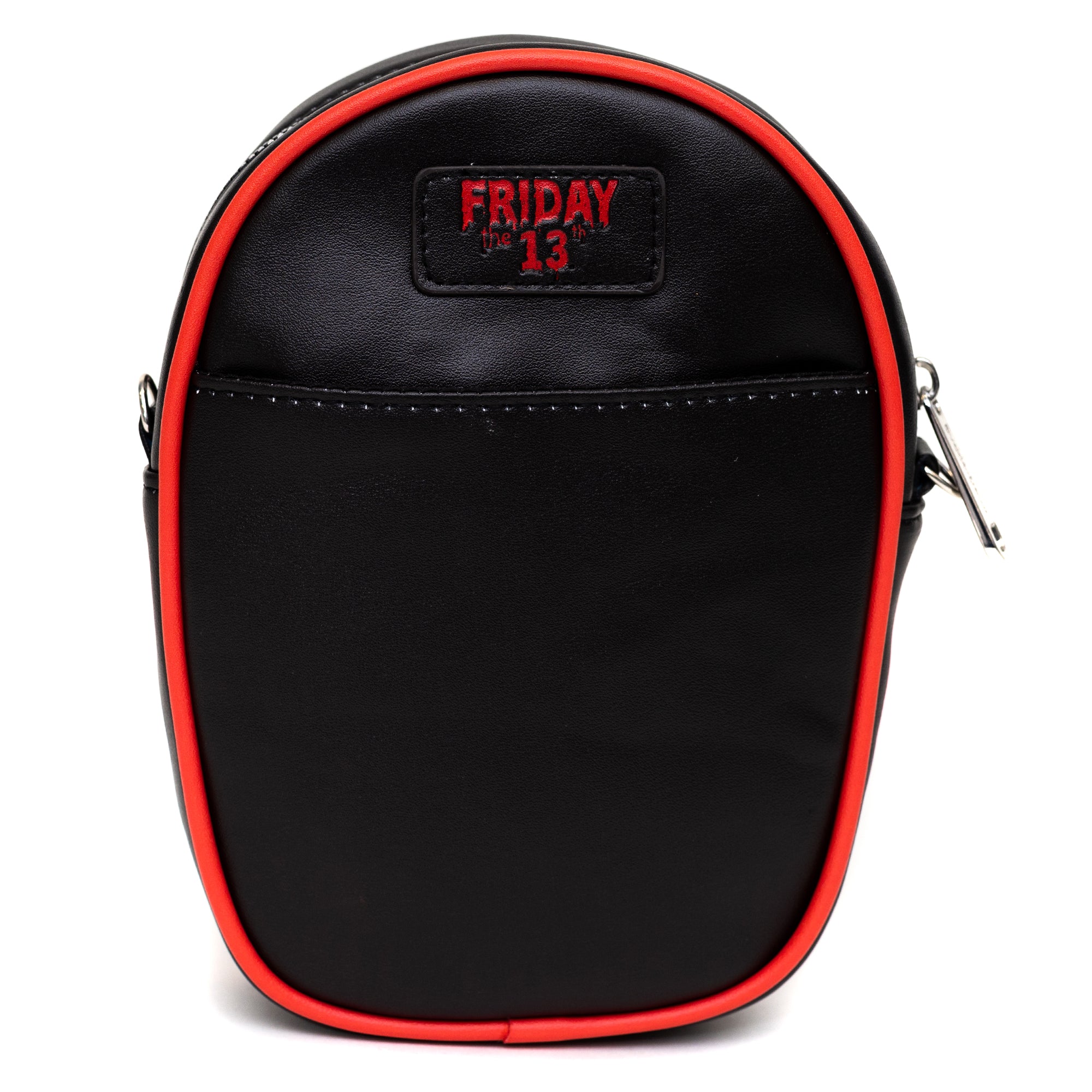Warner Bros. Horror Movies Bag, Cross Body, Friday The 13th Jason Hockey Mask Applique, Vegan Leather Crossbody Bags Friday the 13th