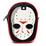 Warner Bros. Horror Movies Bag, Cross Body, Friday The 13th Jason Hockey Mask Applique, Vegan Leather Crossbody Bags Friday the 13th