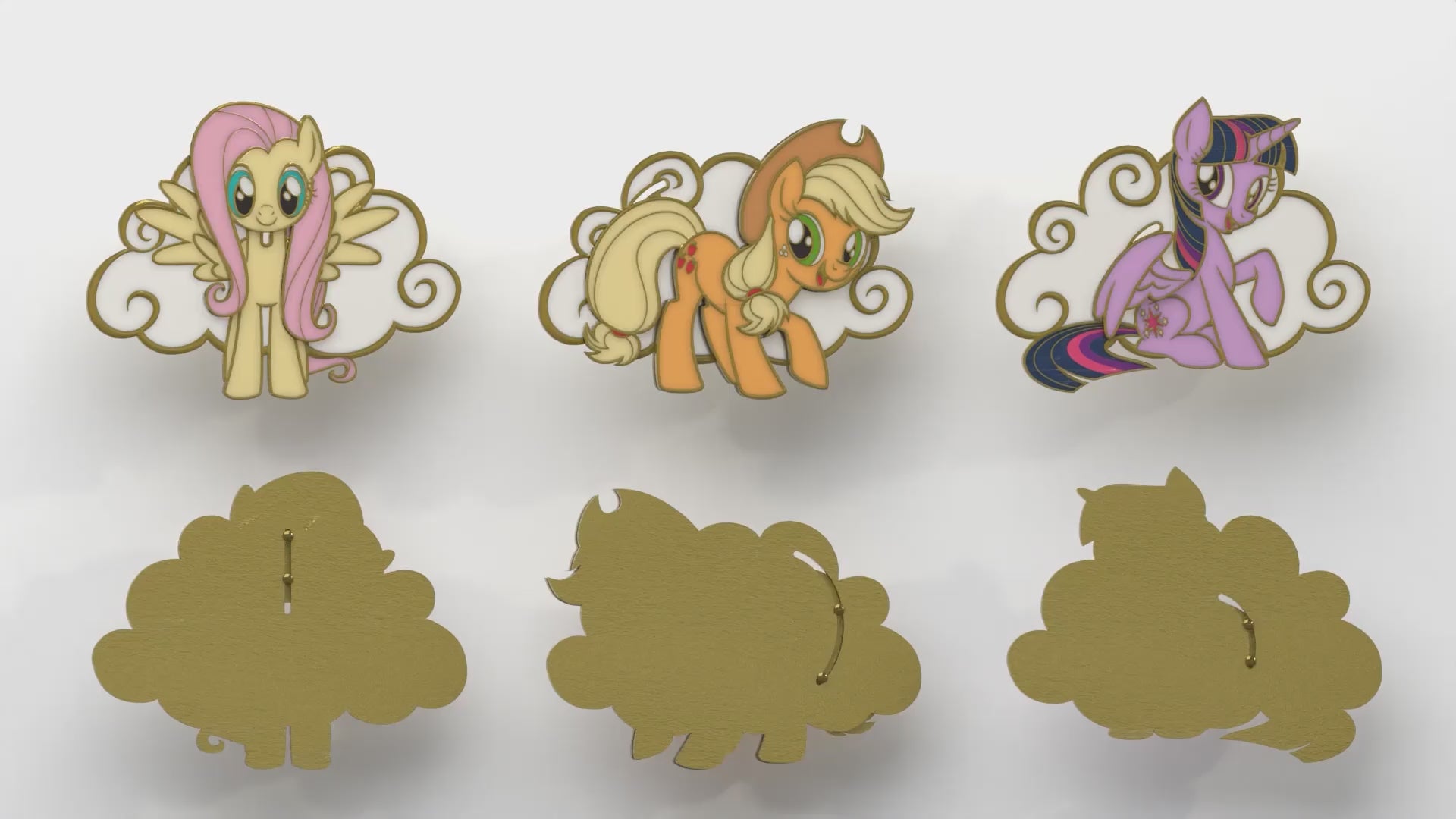 Cargar vídeo: My Little Pony Interactive Mystery Enamel Pin Blind Box Series, Applejack, Fluttershy, Pinkie Pie, Rainbow Dash, Rarity, Twilight Sparkle Blind Box Pins My Little Pony