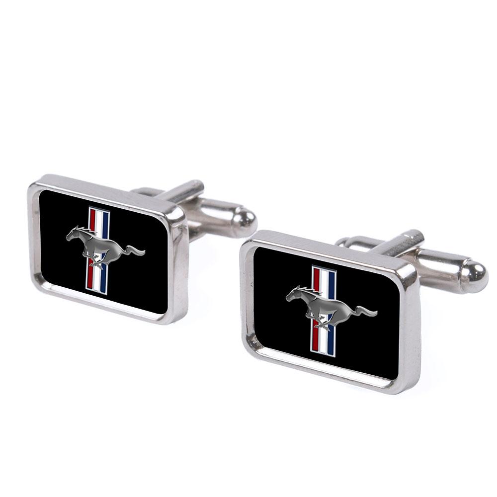 Cufflink Set - Ford Mustang FCG Black Cufflinks Ford   