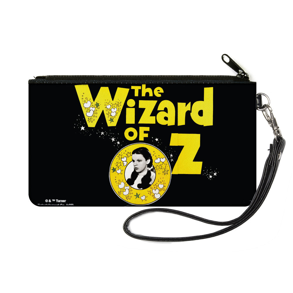 Canvas Zipper Wallet - SMALL - THE WIZARD OF OZ Dorothy Pose Black/Yellow/White Canvas Zipper Wallets The Wizard of Oz