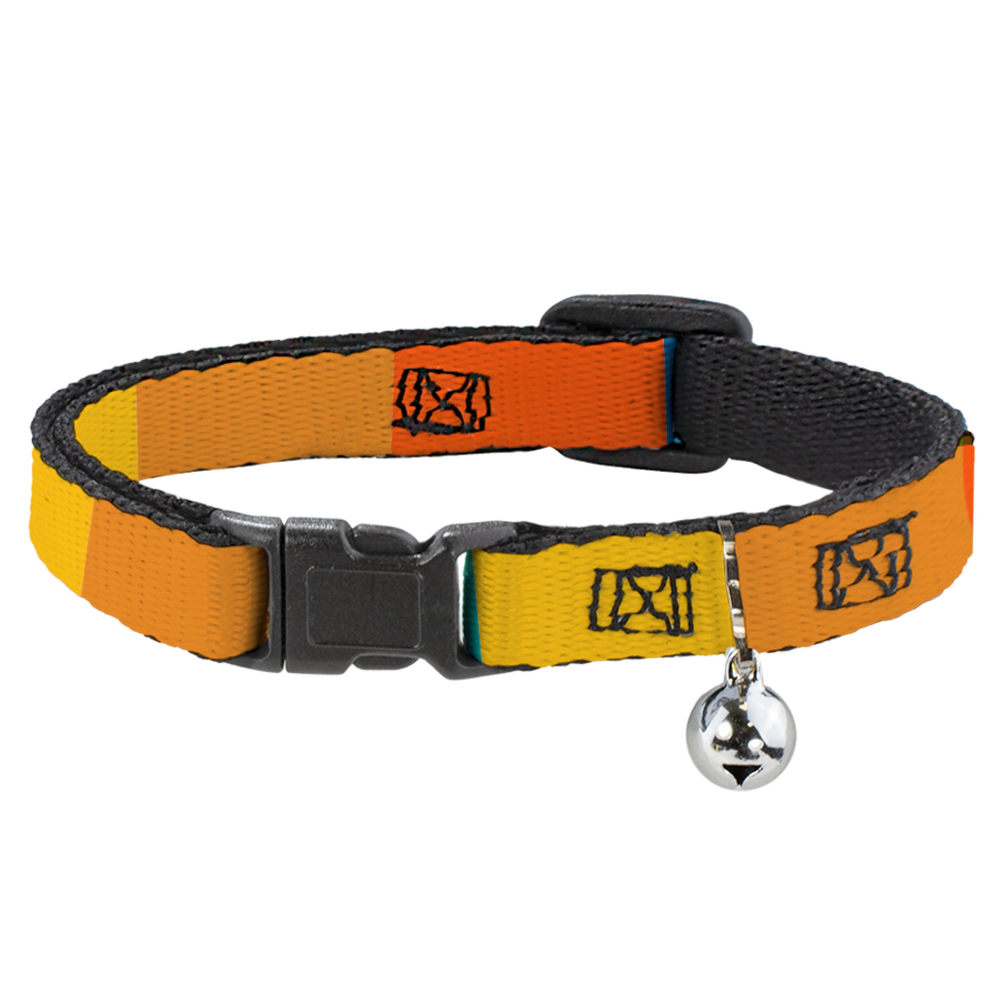 Breakaway Cat Collar with Bell - Summer Essentials Color Block 2 Breakaway Cat Collars Buckle-Down   