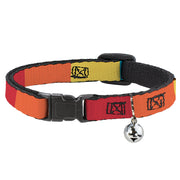 Breakaway Cat Collar with Bell - Summer Essentials Color Block 9 Breakaway Cat Collars Buckle-Down   