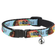 Breakaway Cat Collar with Bell - Moana ISLAND GIRL Rainbow Pose Blue/Multi Color Breakaway Cat Collars Disney   