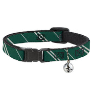 Breakaway Cat Collar with Bell - Slytherin Crest/Stripe5 Green/Gray Breakaway Cat Collars Harry Potter