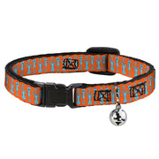 Breakaway Cat Collar with Bell - Mr. Meeseeks Poses Flip Orange Breakaway Cat Collars Rick and Morty   