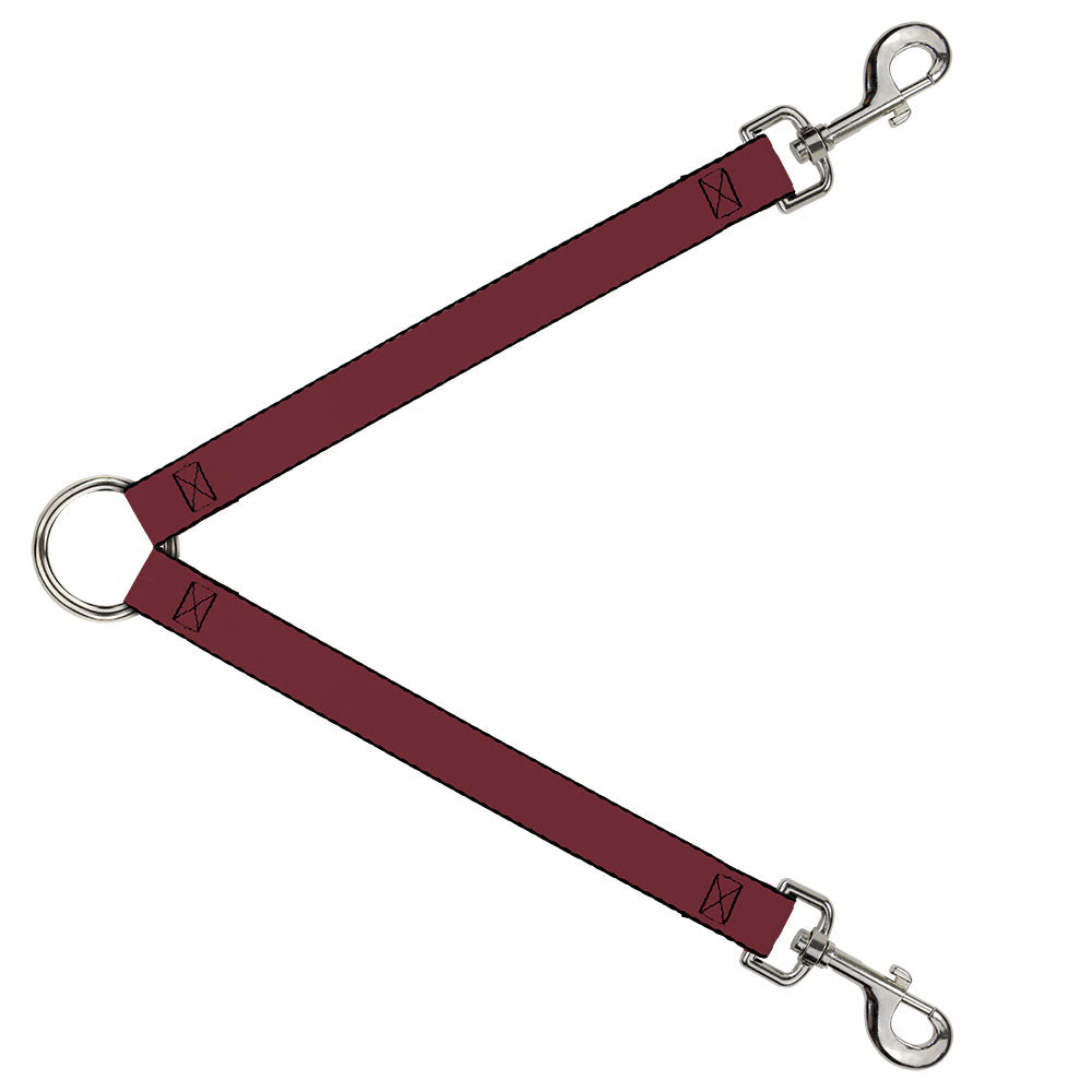 Dog Leash Splitter - Burgundy Dog Leash Splitters Buckle-Down   