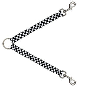 Dog Leash Splitter - Checker Black/White Dog Leash Splitters Buckle-Down   