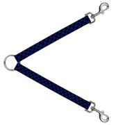 Dog Leash Splitter - Checker Black/Blue Dog Leash Splitters Buckle-Down   