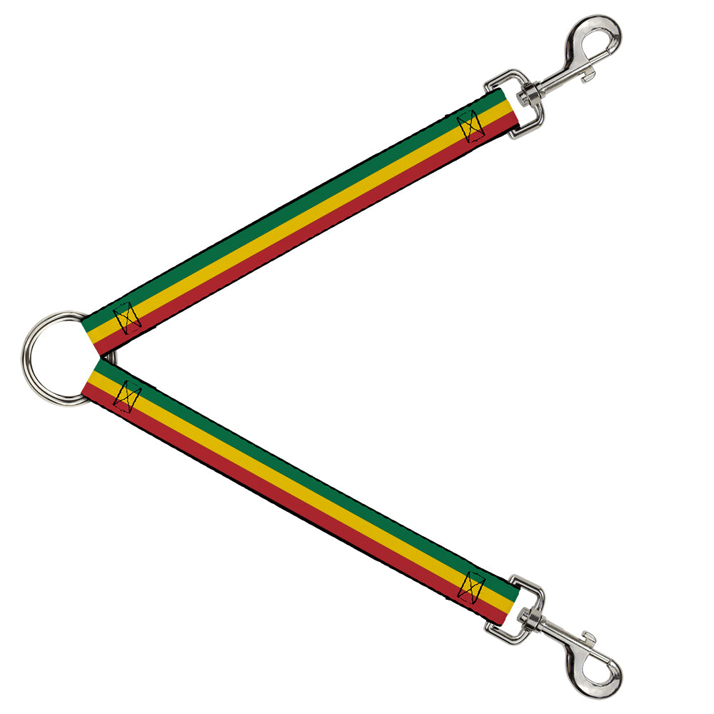 Dog Leash Splitter - Rasta Dog Leash Splitters Buckle-Down   