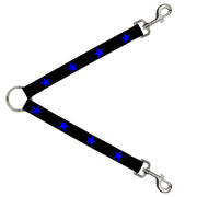 Dog Leash Splitter - Star Black/Blue Dog Leash Splitters Buckle-Down   