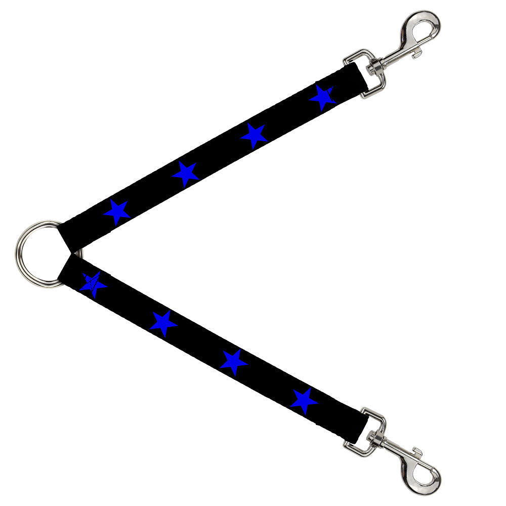 Dog Leash Splitter - Star Black/Blue Dog Leash Splitters Buckle-Down   