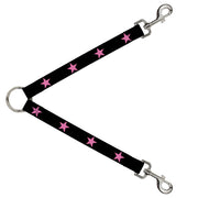 Dog Leash Splitter - Star Black/Pink Dog Leash Splitters Buckle-Down   