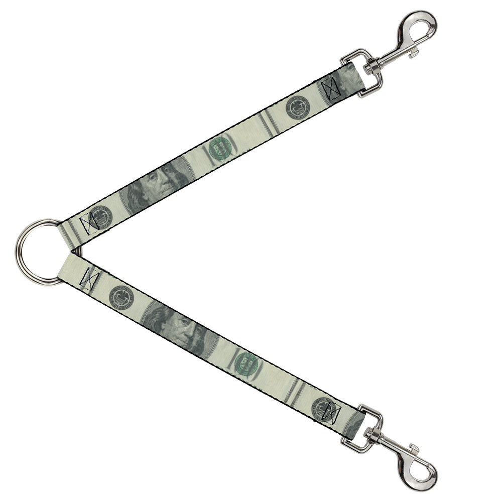 Dog Leash Splitter - 100 Dollar Bill C/U Dog Leash Splitters Buckle-Down   