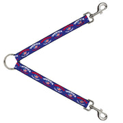 Dog Leash Splitter - 'MERICA FUCK YEAH!/USA Silhouette Blue/White/Red/US Flag Dog Leash Splitters Buckle-Down   