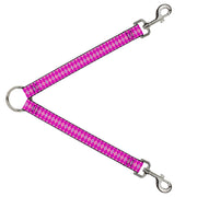 Dog Leash Splitter - Argyle Pink/Fuchsia/Blue Dog Leash Splitters Buckle-Down   