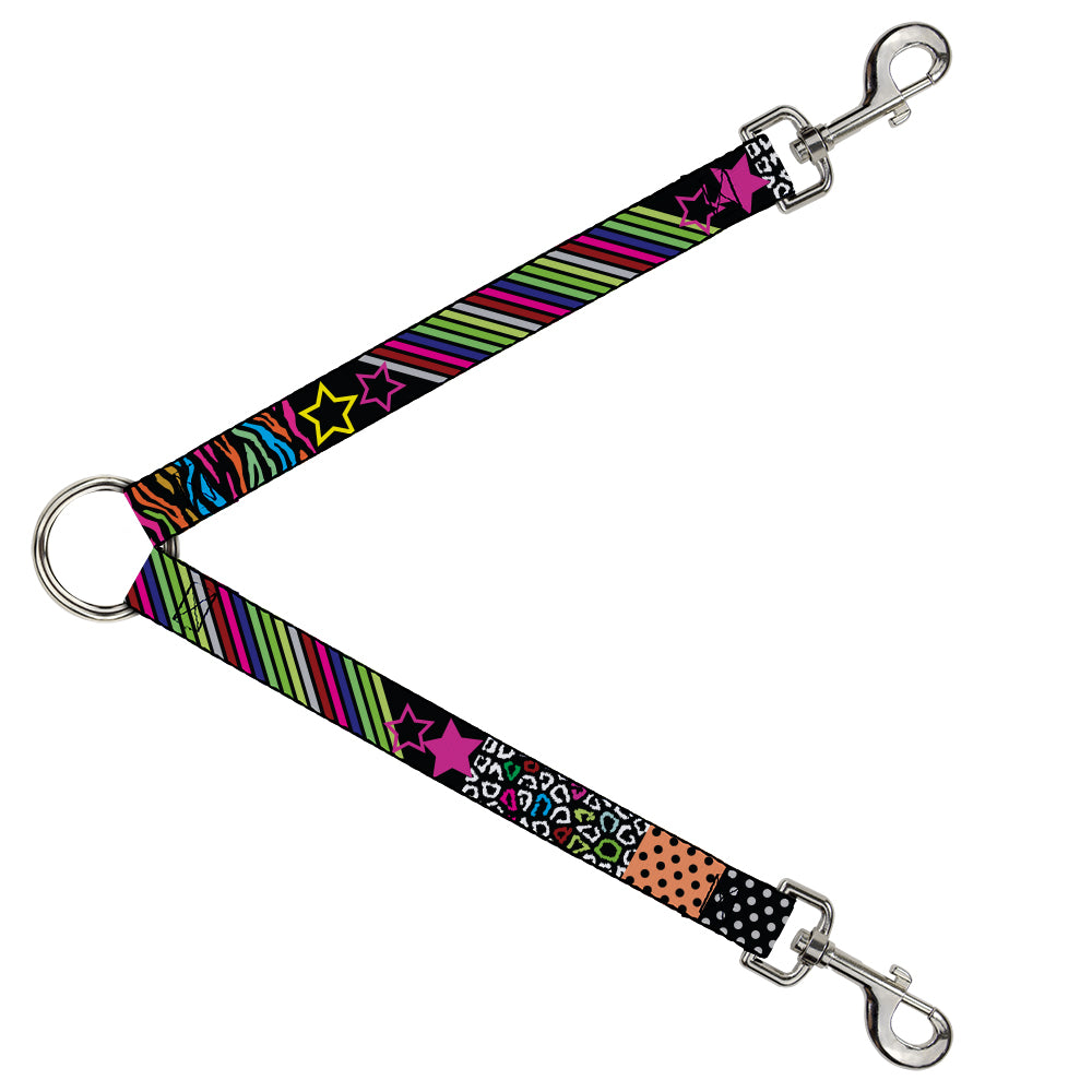 Dog Leash Splitter - Animal Skins & Stripes 1 Dog Leash Splitters Buckle-Down   