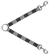 Dog Leash Splitter - American Flag CLOSE-UP Black/White Dog Leash Splitters Buckle-Down   