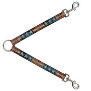 Dog Leash Splitter - Americana Vintage Stars & Stripes Dog Leash Splitters Buckle-Down   