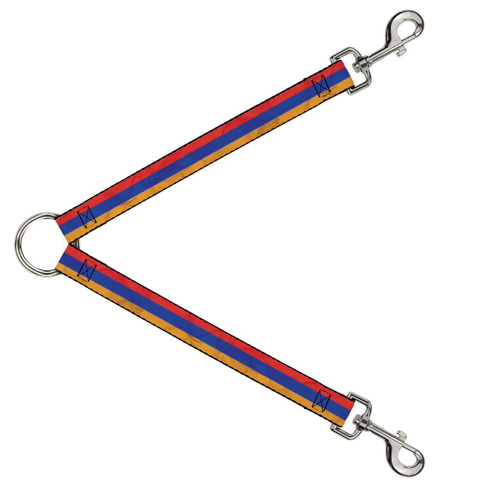 Dog Leash Splitter - Armenia Flag Distressed Dog Leash Splitters Buckle-Down   