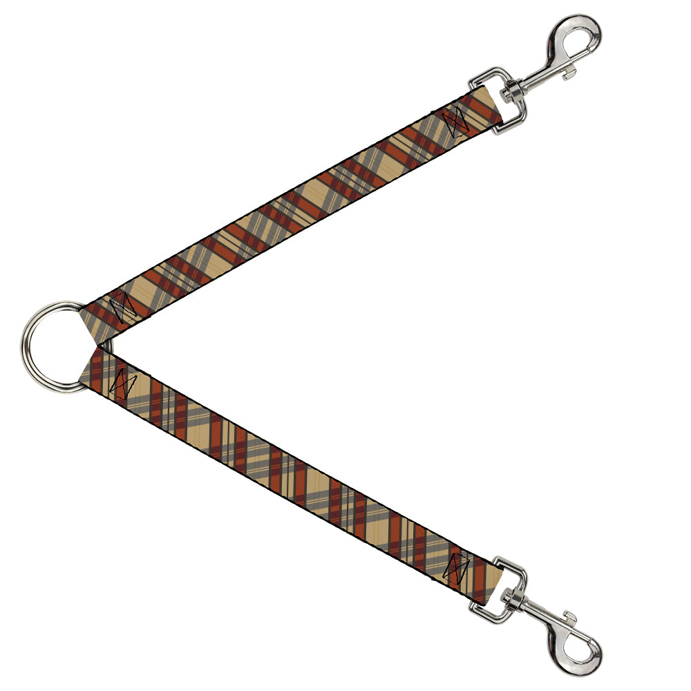 Dog Leash Splitter - Americana Plaid X Dog Leash Splitters Buckle-Down   
