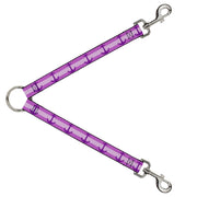 Dog Leash Splitter - Anchor/Stripe Pinks/Purple Dog Leash Splitters Buckle-Down   